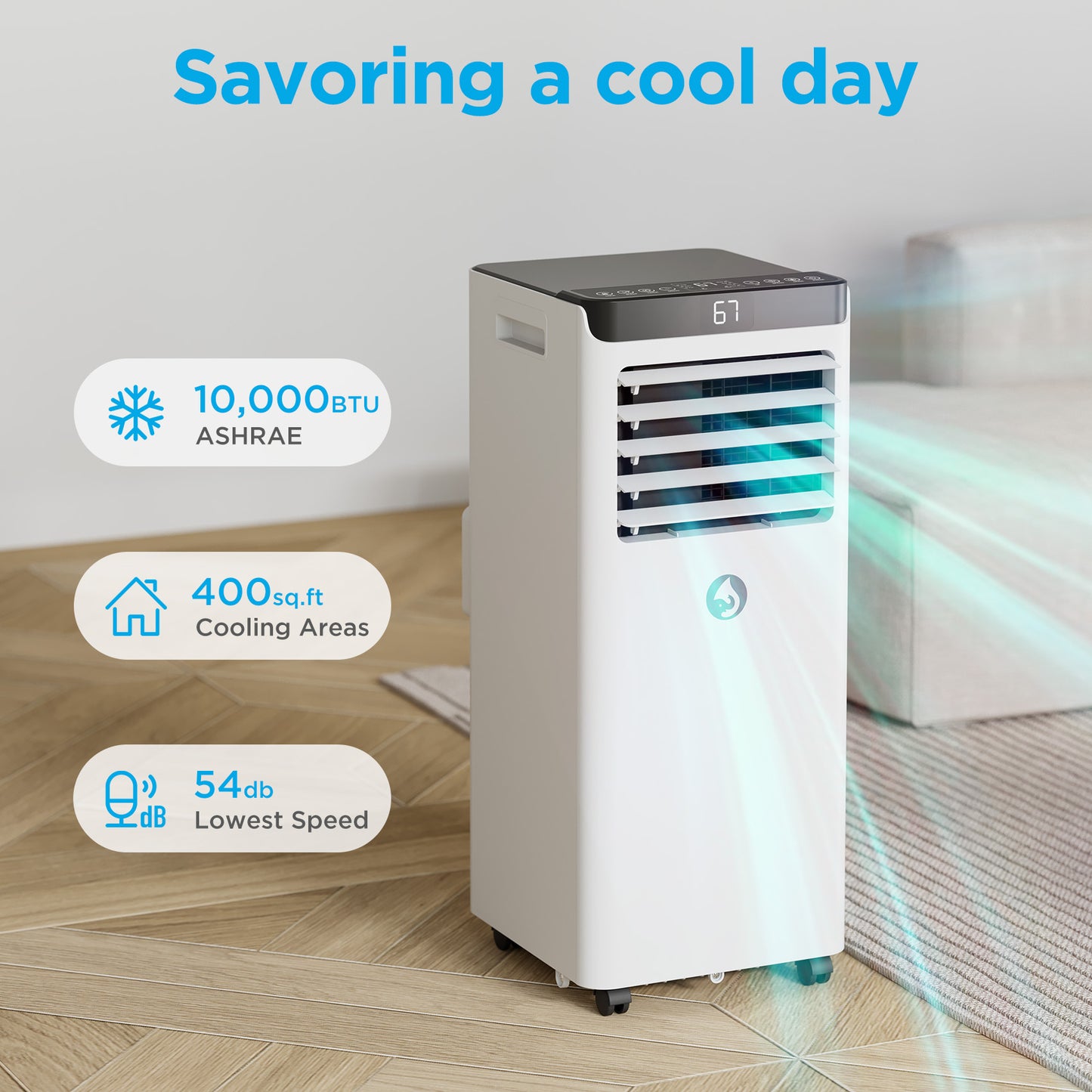 HavcShop 10,000 BTU 120V Portable Air Conditioner with Comfort Sense Remote
