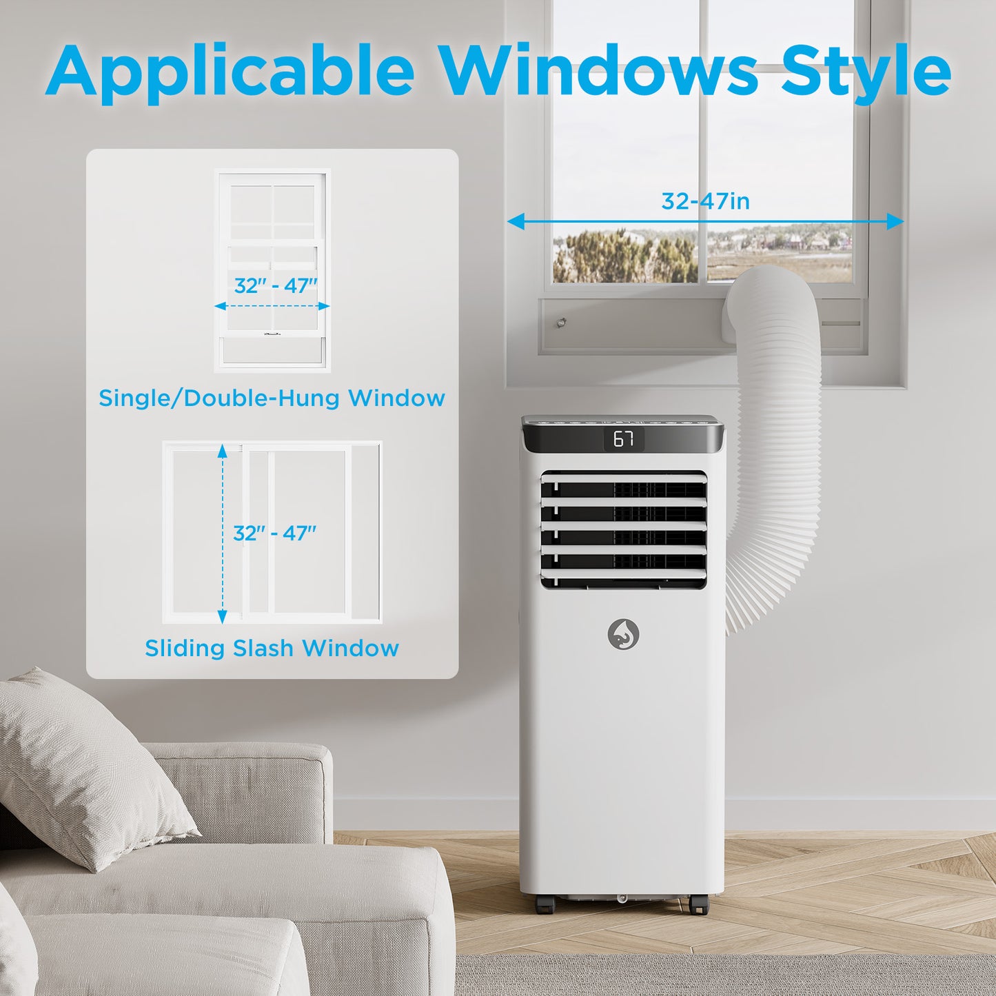 HavcShop 10,000 BTU 120V Portable Air Conditioner with Comfort Sense Remote
