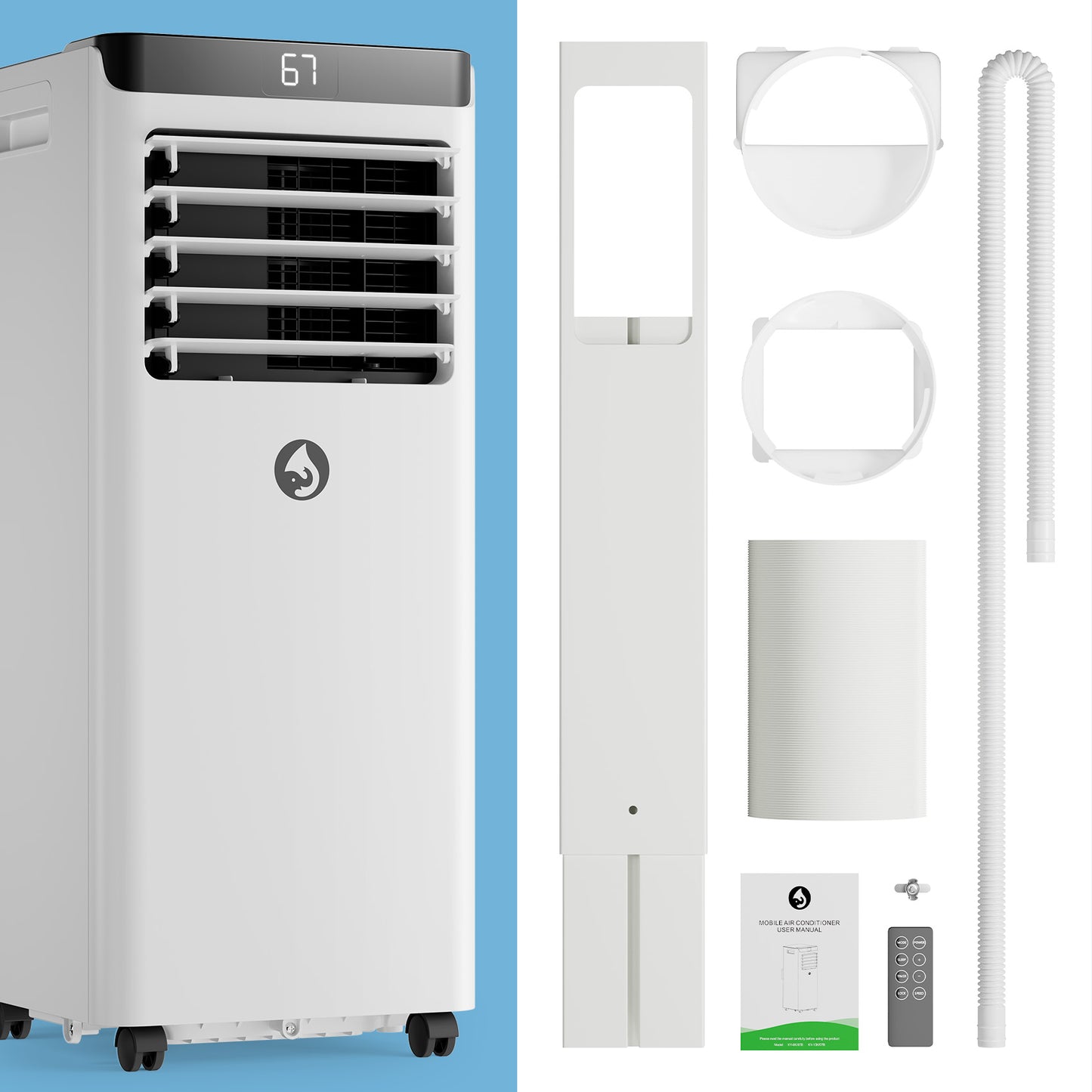 HavcShop 10,000 BTU 120V Portable Air Conditioner with Comfort Sense Remote